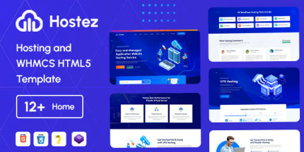 Hostez – Web Hosting Provider & WHMCS HTML5 Template