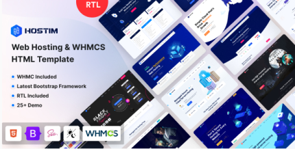 Hostim – Web Hosting & WHMCS HTML Template